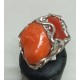 Anello  corallo rosso